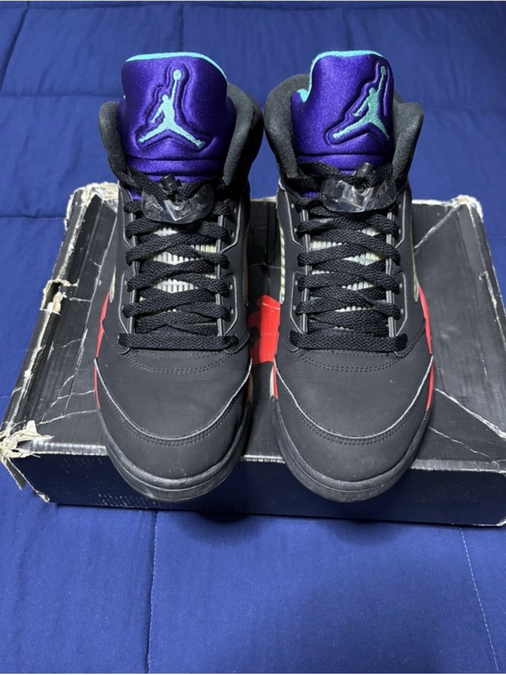 Jordan 5 Retro Top 3 Black 2020 Size 9.5